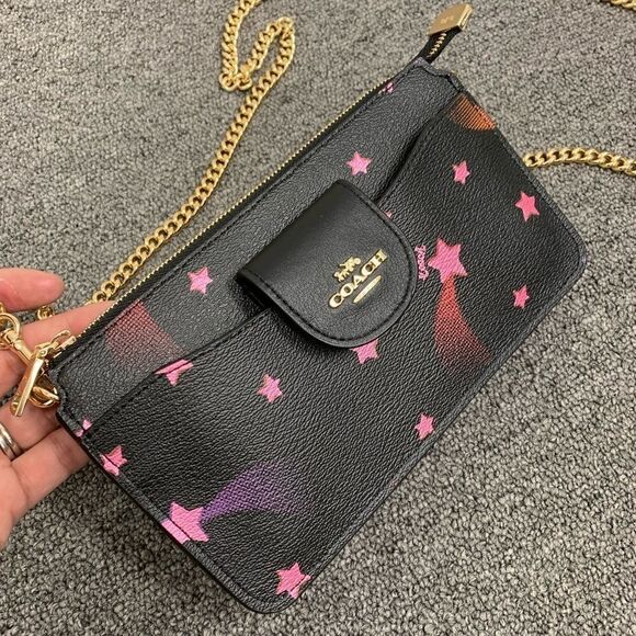 New Coach 3 In 1 Poppy Crossbody With Disco Star Print - Picture 2 of 15